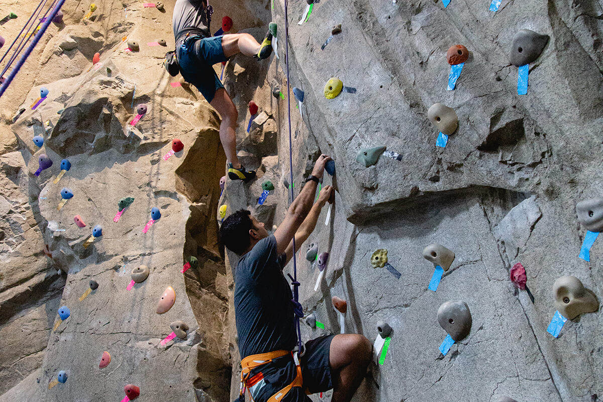 indoor rock wall