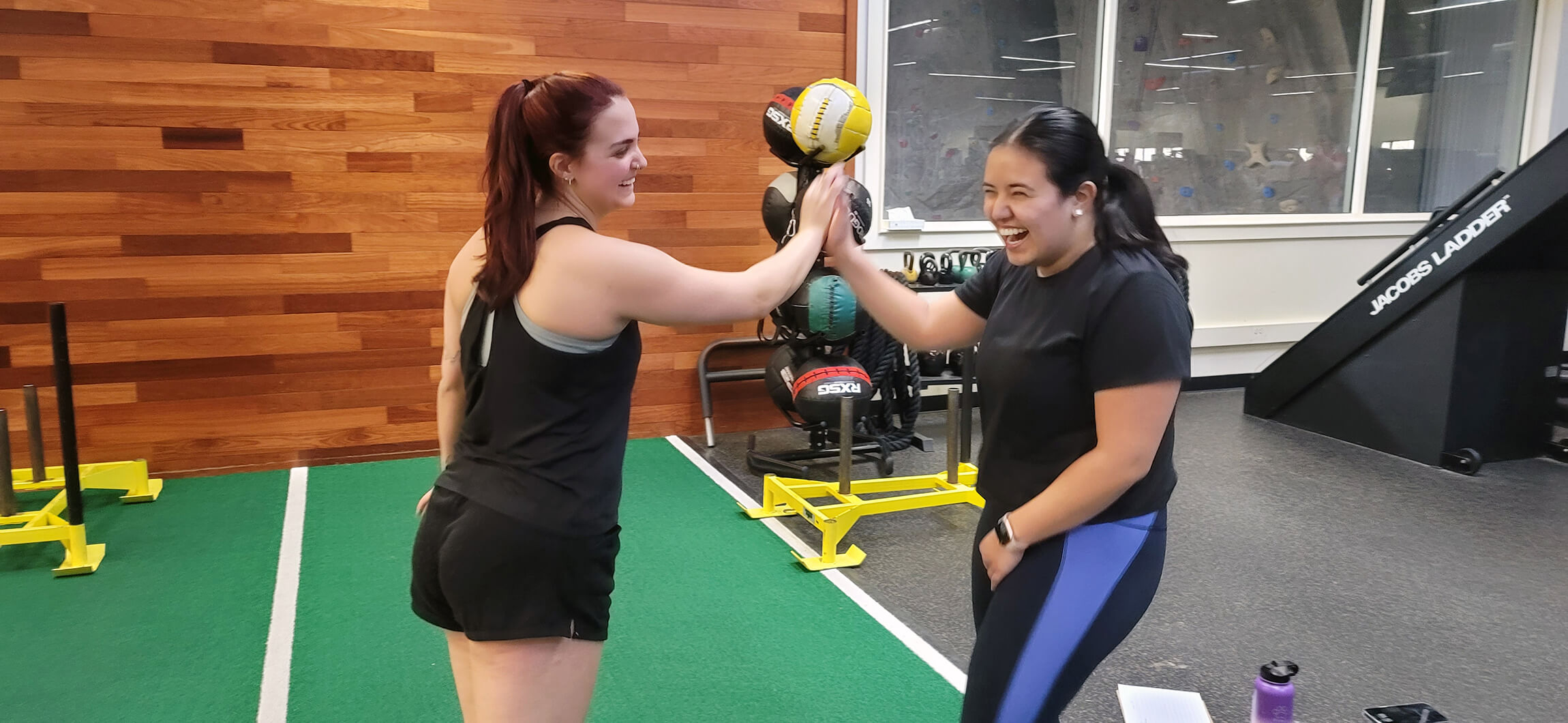 personal trainer high five